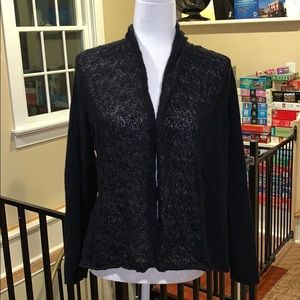 EUC Eileen Fisher Black Cardigan